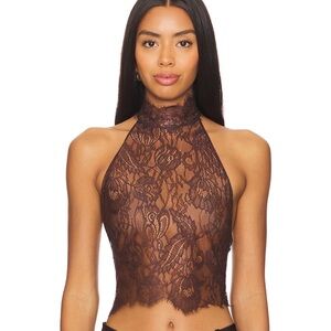 Retrofete Brown Gold Asymmetrical top